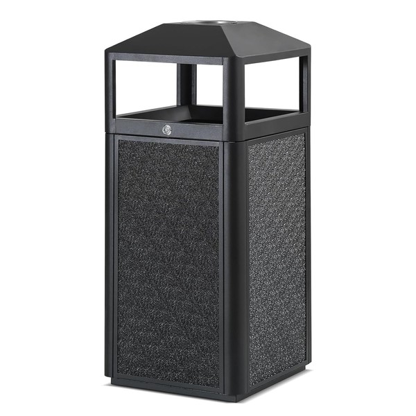 Commercial Steel Trash Can, Indoor and Outdoor Trash Can, Waste