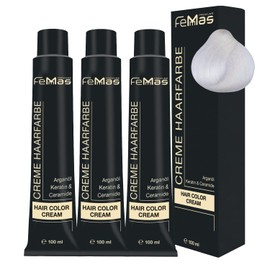 Femmas Hair Colour Cream 100 ml Hair Colour Pack of 3 Bleach Enhancer 1000