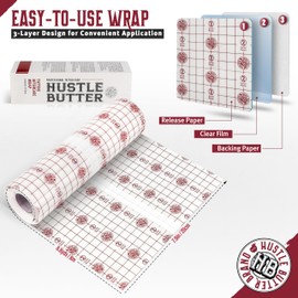 Hustle Butter Second Skin Roll - 7.9 Inches x 8.8 Yards (20 cm x 8 m) transparente Latex-Kleberolle