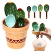 5 Pieces Measuring Spoons Set/Ceramics Spoons and Measuring Base Cup/for
