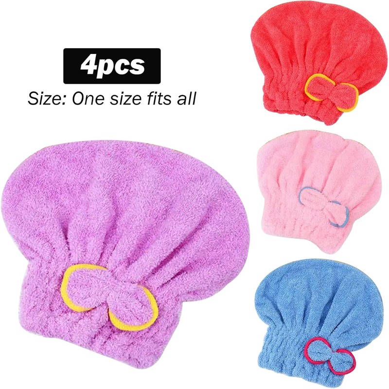 Toalla para el Cabello súper Absorbente Capa de Secado para