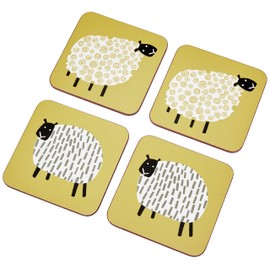 Ulster Weavers Dotty Sheep Coasters, (Pack of 4)