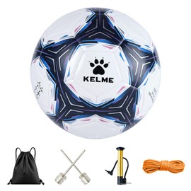 KELME Soccer Ball with Pump,Size 4,5 TPU Surface Suitable for Outdoor Indoor Training Soccer Balls with Bag Gift Idea for Kids Adult