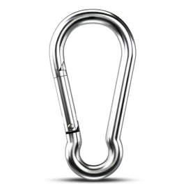 Large Carabiner Clip Hooks, 1pc 4 inch Carabiner Heavy Duty, 304 Stainless Steel Spring Snap Hook Fits Camping Hanging Hiking Weight Lifting, Metal Clips for Rope or Chain