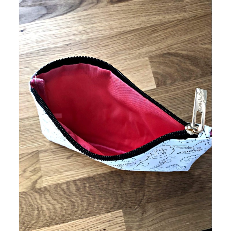 Bella Jade Small Makeup Pouch for Women, Cute Cosmetic Bag