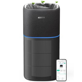 Provirtec Air Purifiers for Home Large Room, Up to 2070Ft² with 5-Stage Filtration, HEPA Air Purifier for Home with PM2.5 Air Quality Monitor, Smart Air Cleaner for Pet Allergies/Pollen/Dust, Black
