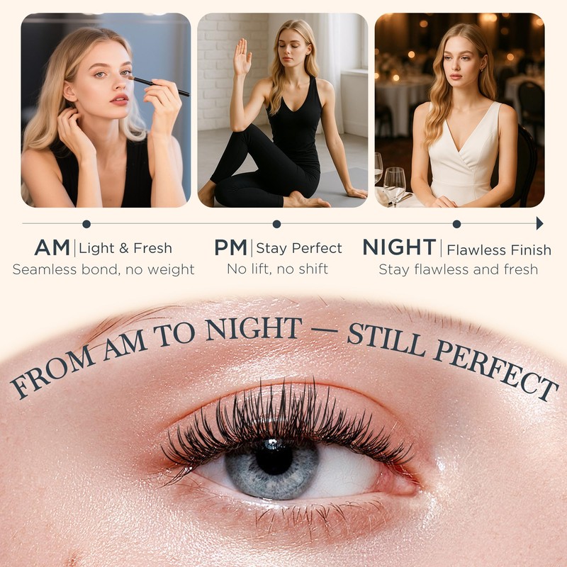 BEYELIAN Lash Clusters Soft Cluster Eyelash Extensions Ultra-Thin Flat Wispy