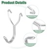 sourcing map 50Pcs Pegboard Hooks, Stainless Steel 1 Inch Spacing