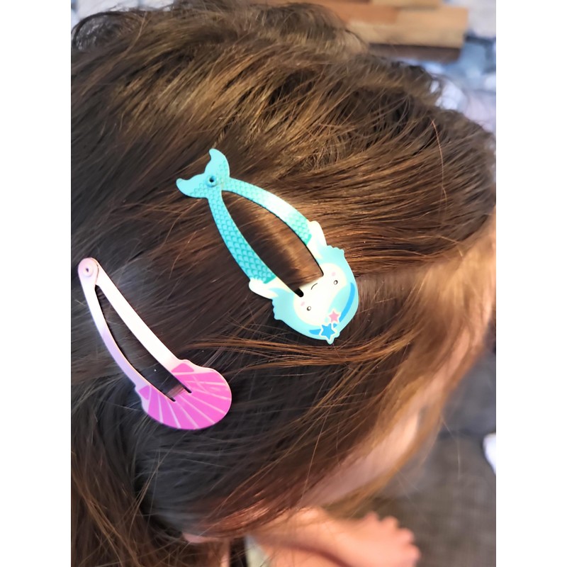 Promotech Pack of 6 Funny Hair Clips for Girls (Sea