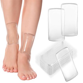 8 PCS Ankle Gel Pads Adhesive Ice Skate Boot Cushion Pads Silicone Gel Ankle Protectors for Hockey Skates Ski Boots Figure Skating Lace Bite Relief Winter Sports Comfort Inserts