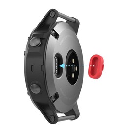 HJYuan 10 Pack Dust Plug Compatible with Garmin Fenix 5/5S/5X/6/6S/6X/6 Pro/6S Pro/6X Pro/Forerunner 935/Vivoactive 3/4/4S Smartwatch Silicone Charger Port Protector Anti Dust Plugs Caps, Multi Colors