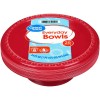 Unbranded (3 pack) Great Value Everyday Disposable Plastic Bowls, Red,