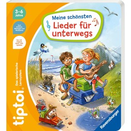 Collectix Ravensburger tiptoi Book - My Most Beautiful Songs for on the Go + Children's Wimmel-Weltkarte | Children's Songs 4-7 Years