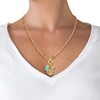Jessica Simpson Womens Triple Charm Necklace 17" - Gold-Tone Necklace