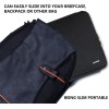 Hsmienk Laptop Sleeve, 15.6 Inch, Durable Shockproof 15.6", Black
