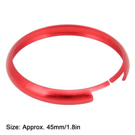 Key Fob Ring Cover, Akozon Aluminum Smart Key Fob Ring Rim Trim Cover Replacement for MINI R55 R56 R57 R58 R59 R60(Red)