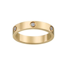 RUIQUAN 18K Gold Silver Rose Plated Love Ring Cubic Zirconia Promise Ring Wedding Band Jewelry Birthday Gifts for Women Teen Girls