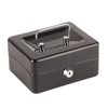 Metal Cash Box 6 Compartments High Safety Money Box with