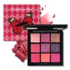 Mini 9 Cool Shade Eyeshadow Palette Black Smokey Matte Glitter