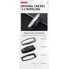 SANRILY Key Cover for Mitsubishi Key 2023, Silver-keyring B, 4