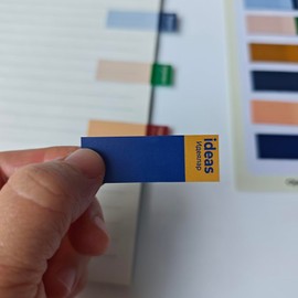 Sticky Note Tabs Coloured Page Markers Repositionable Book Flags Tabs Strip Index Tabs, Page Tabs (Canyon)