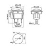 20Pcs 12V Round Rocker Switch LED Light 3 Pin 2