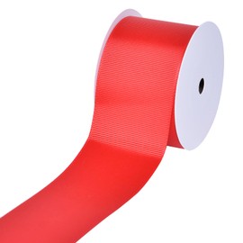 YAMA Red Grosgrain Ribbon, 2 Inch 10 Yards, Great for Crafts Bows Flower Bouquet Wedding Home Decor Gift Wrapping