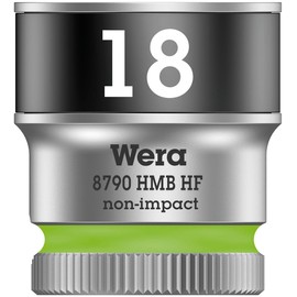 Wera 05003752001 8790 HMB HF Zyklop-Steckschlüsseleinsatz mit 3/8"-Antrieb mit Haltefunktion, 18.0 x 29.0 mm, 18