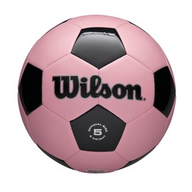 WILSON Traditional Soccer Ball - Size 5, Pink/Black