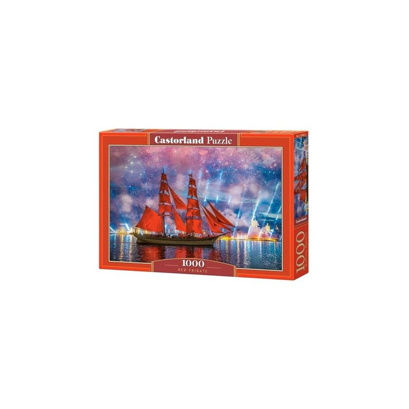 Castorland C-104482-2 Puzzle 1000 pièces : Frégate Rouge, Colourful