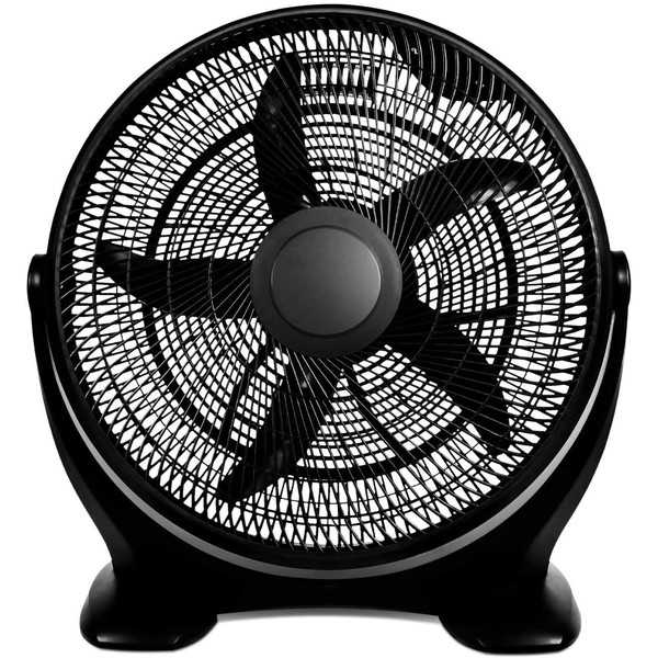 Simple Deluxe 14 Inch 3-Speed Plastic Floor Fans Quiet for Home Commercial, Residential, and Greenhouse Use, Outdoor/Indoor, Black