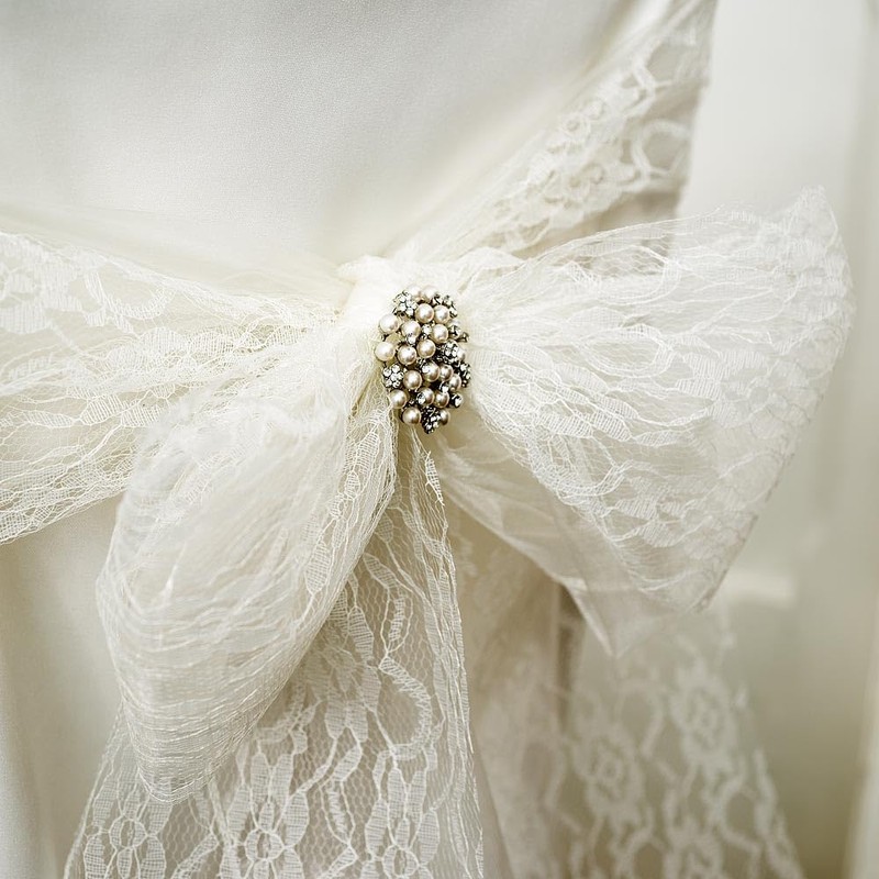 Italian Options Lace Fabric, 15cm x Metres, White