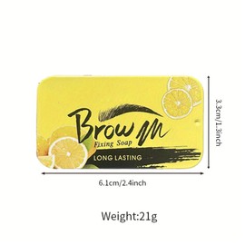 Rostblant Styling eyebrow cream, transparent, defining, fixing, long-lasting shaper gel, long-lasting eyebrow make-up for lamination effect, integrated styling brush, lemon