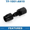 A ABSOPRO Female Flare Reducer Hose Fitting Adapter TF-1001-AN10 0°