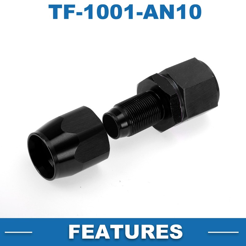 A ABSOPRO Female Flare Reducer Hose Fitting Adapter TF-1001-AN10 0°