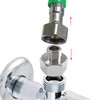 Beduan Brass Water Line Adapter 1/2" Female to 3/8" Male