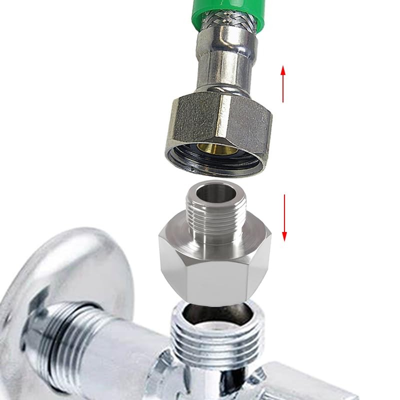Beduan Brass Water Line Adapter 1/2" Female to 3/8" Male