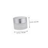 PACKOVE 3 Pcs Small Frosted Glass Cream Jars Refillable Containers