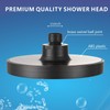 High Pressure Rain Shower Head, 6 Inch Round Fixed Shower