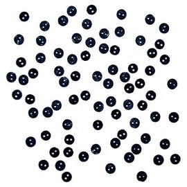 Factory Direct Craft Package of Approx. 300 Pieces Dress It Up Micro Mini Round Black Buttons for Home and Holiday Decorating Crafting and Displaying