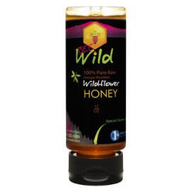 Bee Wild 100 % Pure Raw Organic Unfiltered Honey - Wildflower, 12 ounce