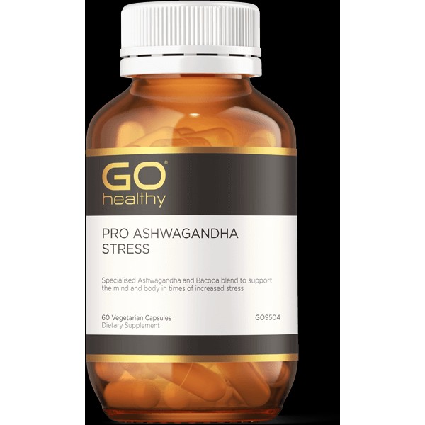 GO Healthy PRO Ashwagandha Stress Vege Capsules 60