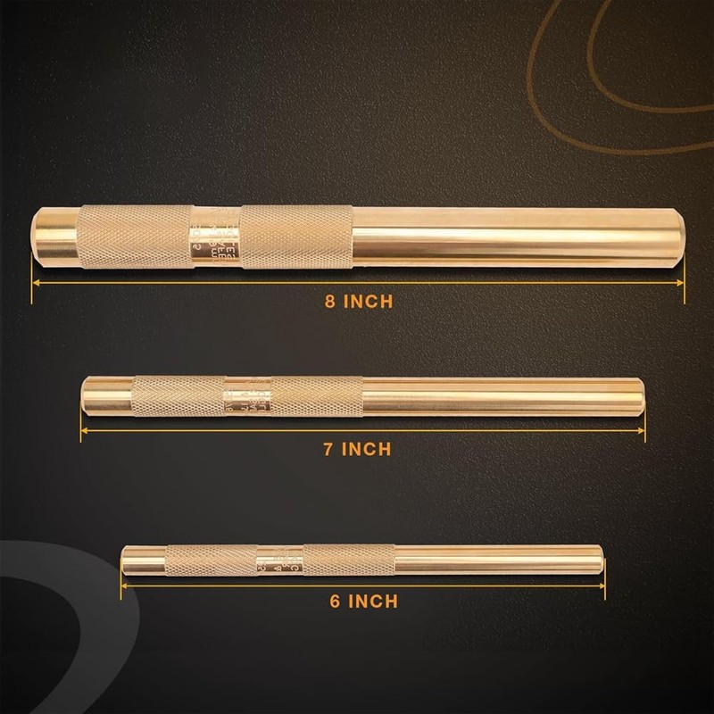 Peakloong Brass Drift Punch Set, 25075 25076 25077 Brass Punches
