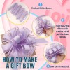 FQTANJU 5PCS 6" Large Pull Bows Light Purple for Gift
