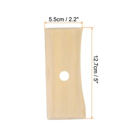 HARFINGTON 2pcs Pottery Ribs 12.7cm x 5.5cm Wooden Clay Ceramic Sculpting Tools for Finishing Shaping and Smoothing Removing Finger Marks