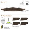 Forbena Large Corner Floating Shelves for Wall Set of 4,