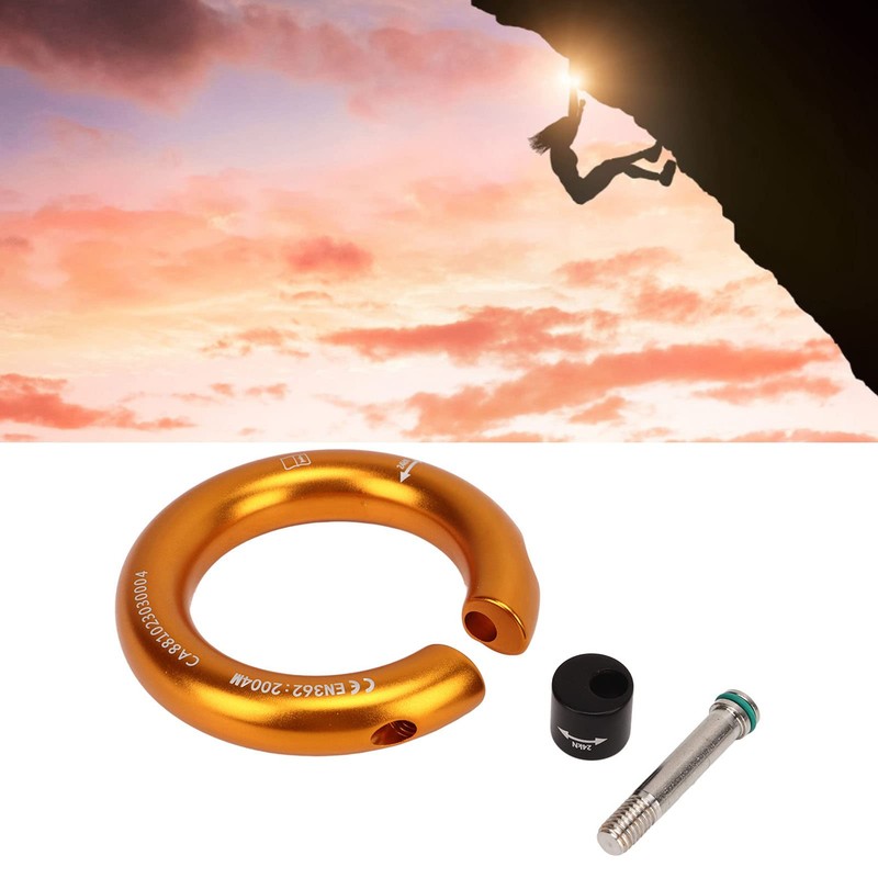 Detachable 12mm Opening Rappel Ring - Climbing Connector Belay for