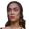 Mesh Rhinestone Masquerade Masks Full Face Veils See Through Headscarfs