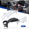 Passenger Armrests, with Cup Holders Adjustable Armrest for Harley Touring