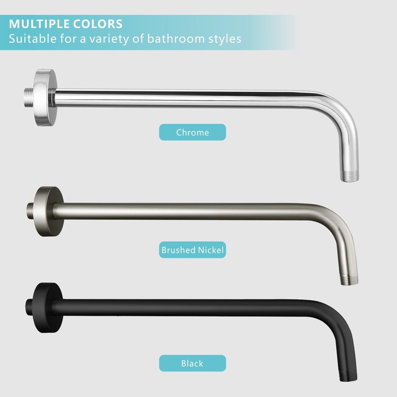 Nuodan Shower Arm with Flange, 15 Inches Wall Mount Replacement